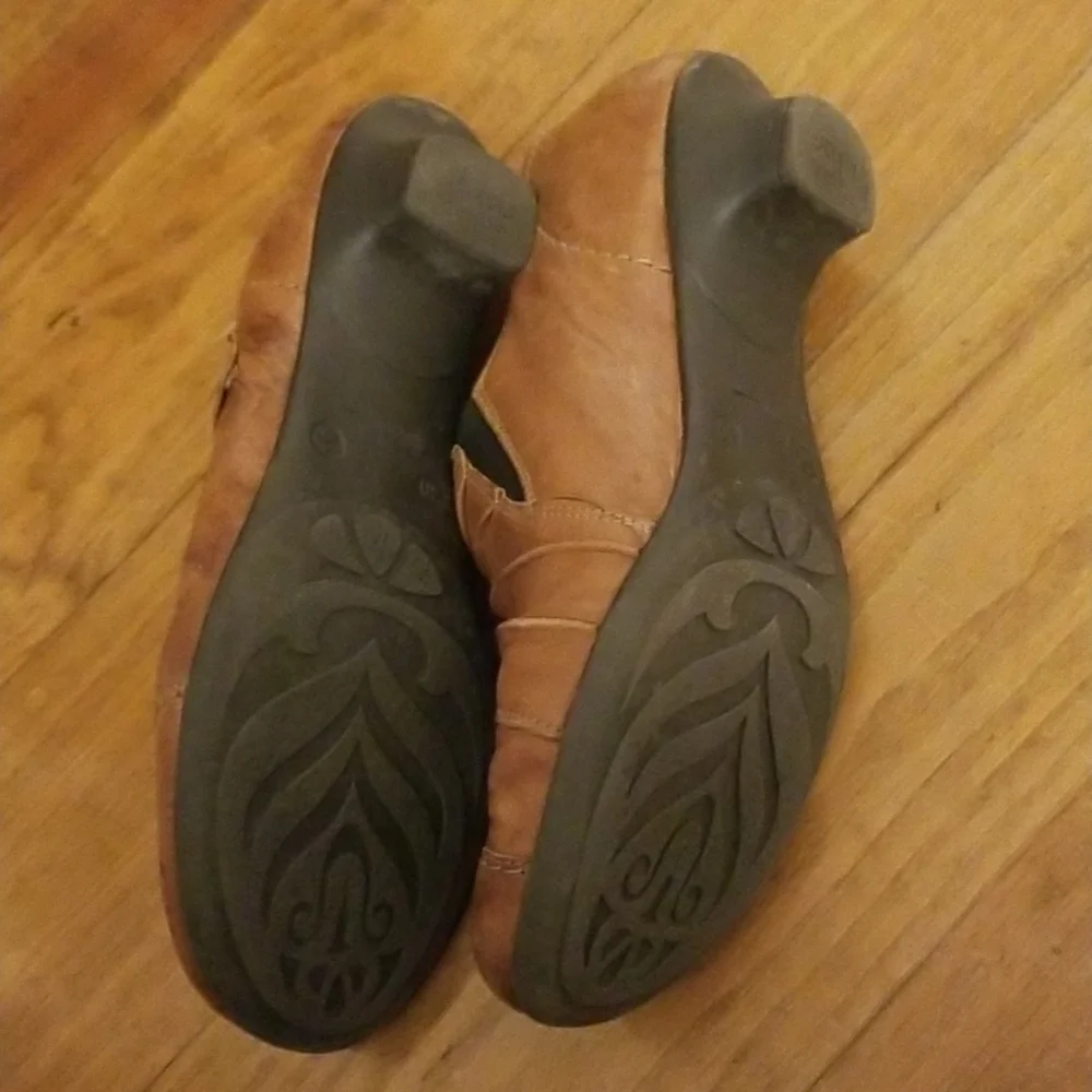 Rieker tan leather shoes - Picture 6 of 8
